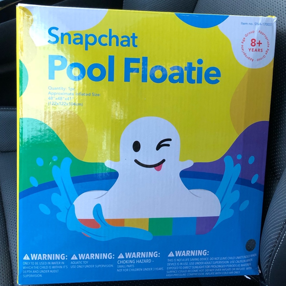 Snapchat Pool Float